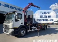 VOLVO FE 280 EURO6 4X2 19TON 2017 ESTRADO 7.5 MTS COM GRUA