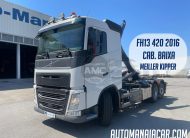 VOLVO FH13 420 EURO6 6X2 CABINE BAIXA AMPLIROLL MEILLER KIPPER 2016