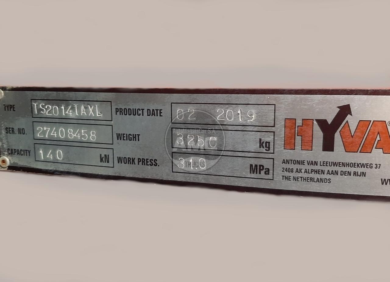 VOLVO FH13 420 EURO6 4X2 2019 289.000KM MULTIBENNE HYVALIFT