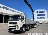 VOLVO FM12 380 8X4 COM GRUA HIAB 166 E-5 HIPRO