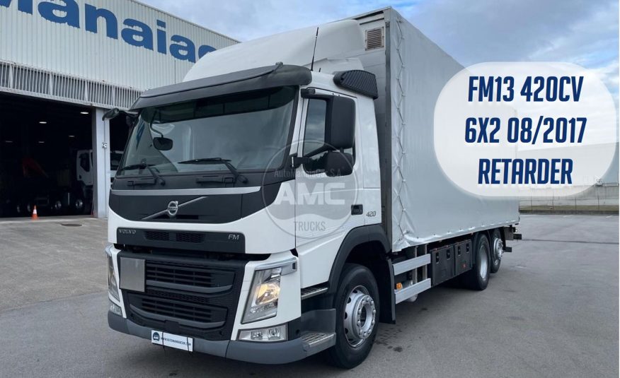 VOLVO FM13 420 EURO6 6X2 CORTINAS E TETO DESLIZANTES 2017 359.000 KM