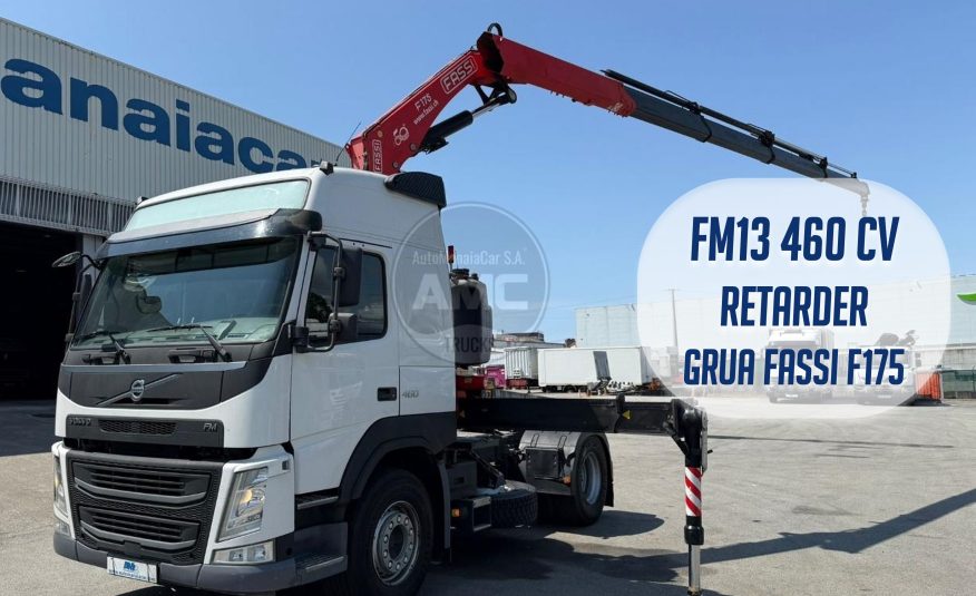 TRATOR VOLVO FM13 460 EURO6 4X2 2015 RETARDER GRUA FASSI A175