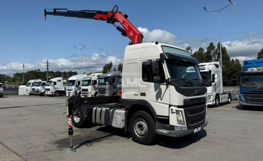 TRATOR VOLVO FM13 460 EURO6 4X2 2015 RETARDER GRUA FASSI A175